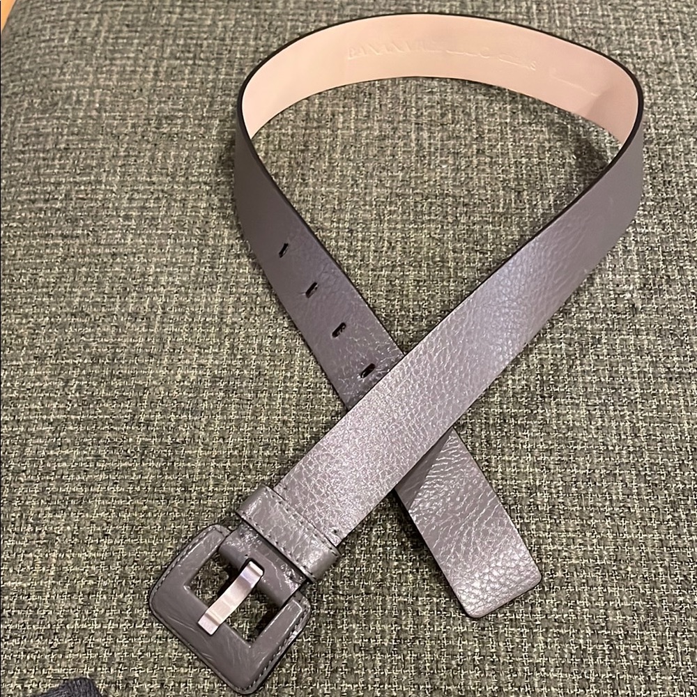 Banana Republic Textured Gray Leather Belt (sz xs)